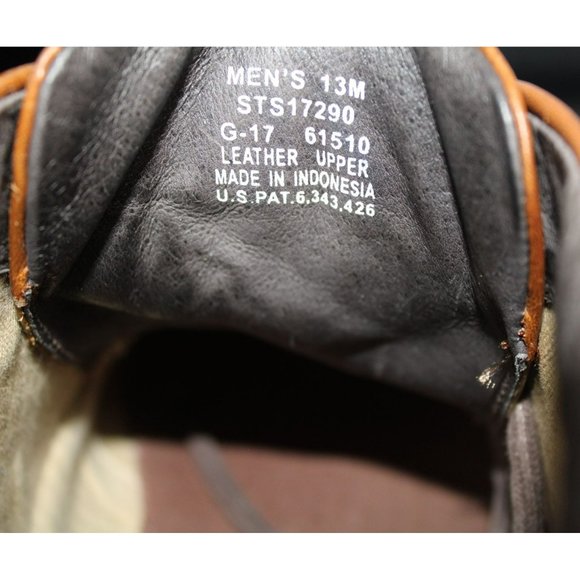 Men's Size 13 Sperry Tie-Up Brown Loafers - Picture 4 of 7